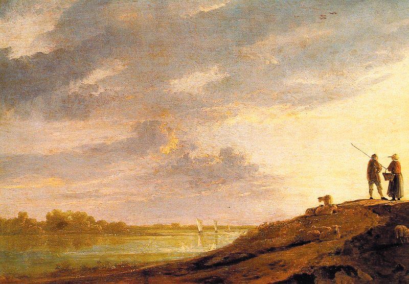 Aelbert Cuyp River Sunset oil painting image